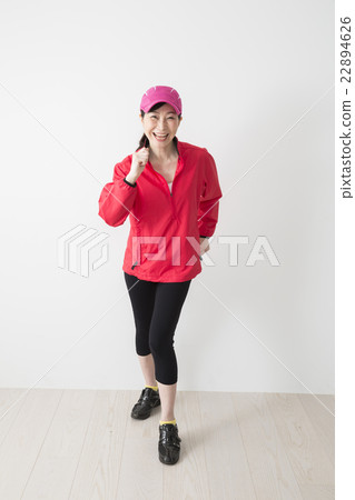 Jogging middle women 22894626