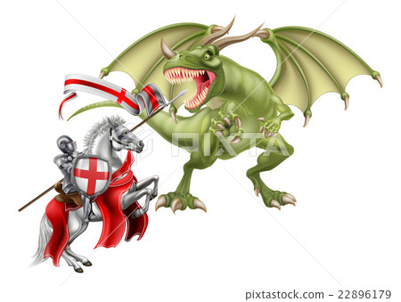 Saint George Fighting the Dragon 22896179