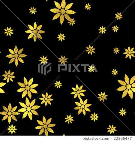 Abstract vector seamless pattern with gold circles - Stock Illustration ...