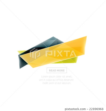 Vector geometric shape ad promo banner 22896968