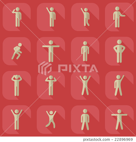 assembly of people silhouettes stick figure 22896969