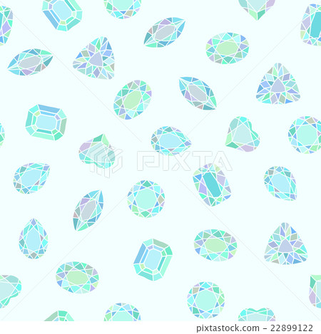 Diamond cut shapes. Seamless pattern. Heart, drop. Diamond cut shapes. Seamless pattern. Heart, drop. 22899122