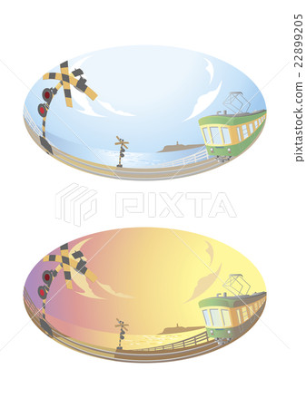 Train and the sea 22899205