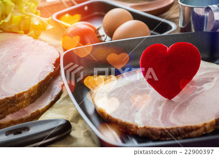 Heart in a frying pan for Love or Heart Healthy Heart in a frying pan for Love or Heart Healthy 22900397