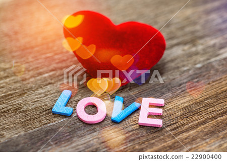 Love message written by colour paper Love message written by colour paper 22900400