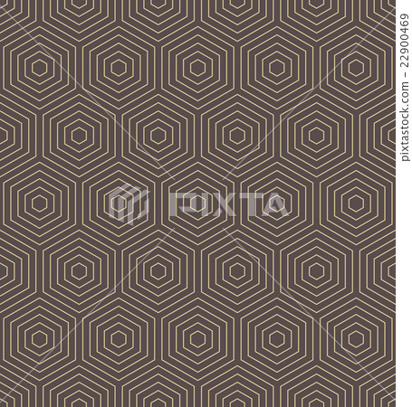 Seamless Abstract Vector Pattern With Hexagons - Stock Illustration ...