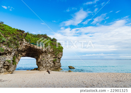 沖繩縣宮古島的沙灘 沖繩縣宮古島的沙灘 22901325