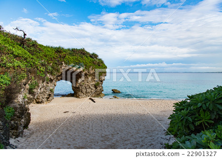 沖繩縣宮古島的沙灘 22901327