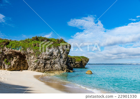 沖繩縣宮古島的沙灘 22901330