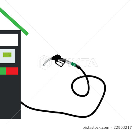 Filling Gun on Refueling the Car. Vector Filling Gun on Refueling the Car. Vector 22903217