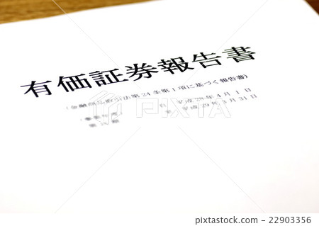 Securities report Securities report 22903356