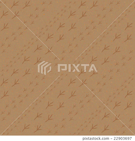 Bird footprints Sandy background Seamless pattern. Bird footprints Sandy background Seamless pattern. 22903697