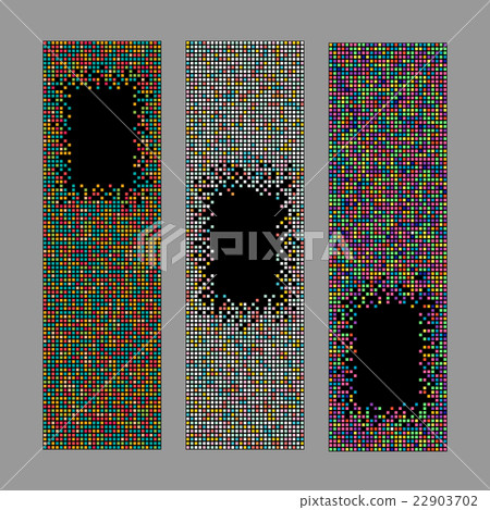 Set of Vertical Pixel Banners. Abstract series. Set of Vertical Pixel Banners. Abstract series. 22903702
