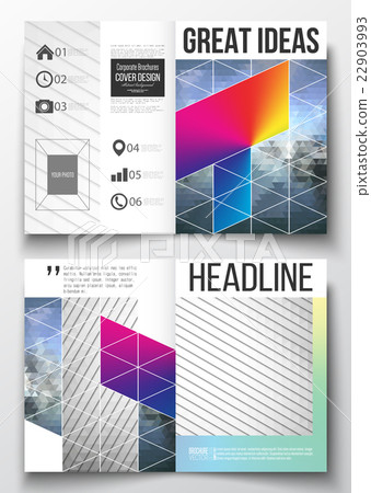 Set of business templates for brochure, magazine 22903993