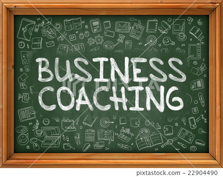 Business Coaching - Hand Drawn on Green Chalkboard Business Coaching - Hand Drawn on Green Chalkboard 22904490
