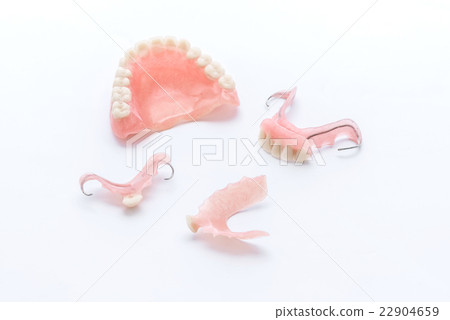 dentures on white background 22904659