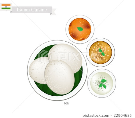 Sambar and Coconut Chutney 22904685