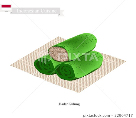 Dadar Gulung or Indonesian Sweet Coconut Pancake Dadar Gulung or Indonesian Sweet Coconut Pancake 22904717