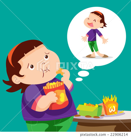 fat girl eating 22906214
