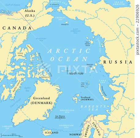 Arctic Ocean Map 22906926