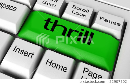 thrill word on keyboard button thrill word on keyboard button 22907502
