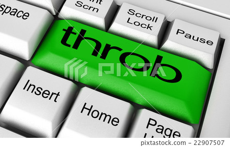 throb word on keyboard button throb word on keyboard button 22907507