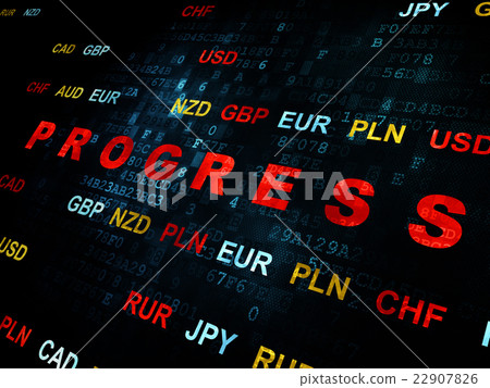 Finance concept: Progress on Digital background 22907826