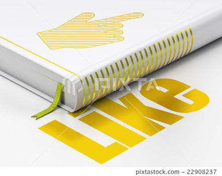 Social network concept: book Mouse Cursor, Like on 22908237