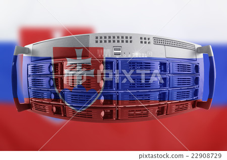 Server Country Concept with Flag of Slovakia 22908729