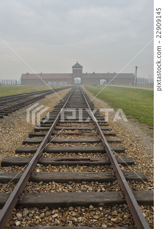 Railway lead-in line of Birkenau second concentration camp Railway lead-in line of Birkenau second concentration camp 22909145
