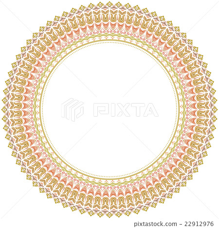 Floral Modern Round Frame 22912976