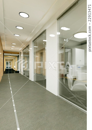 corridor of modern office building corridor of modern office building 22913471