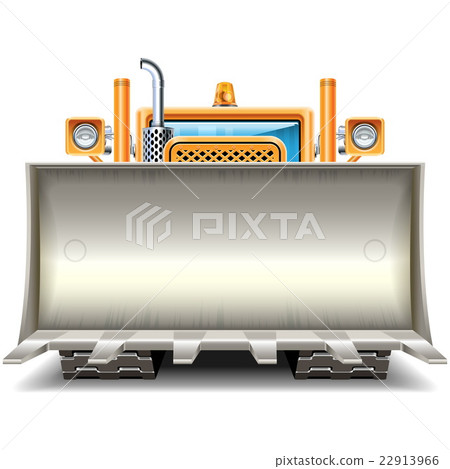 Vector Bulldozer Shovel Frame Vector Bulldozer Shovel Frame 22913966