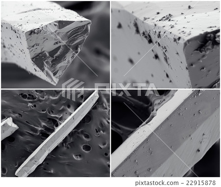 Scientific collage. Photo from electron microscope Scientific collage. Photo from electron microscope 22915878