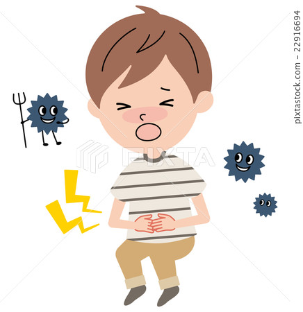 一個患有腹痛的男孩 22916694