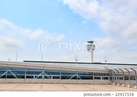 Haneda airport domestic second passenger terminal control tower from observation deck 22917158
