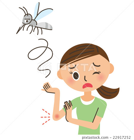 A woman stabbed by a mosquito 22917252