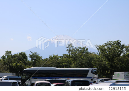 從Ashigara SA下降停車場看見的富士山 從Ashigara SA下降停車場看見的富士山 22918135