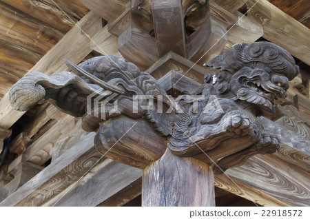 信州Su訪寺Eonji Sanmon雕塑(巴庫和獅子)wa訪大水流嶺,花岡豐行根奈建築 信州Su訪寺Eonji Sanmon雕塑(巴庫和獅子)wa訪大水流嶺,花岡豐行根奈建築 22918572