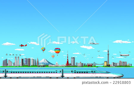 Tokyo Landmark 02 Shinkansen Tokyo Landmark 02 Shinkansen 22918803