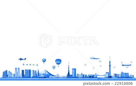 Tokyo landmark 02 blue Tokyo landmark 02 blue 22918806