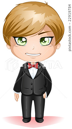 Groom Dressed In Black Suite 22919784