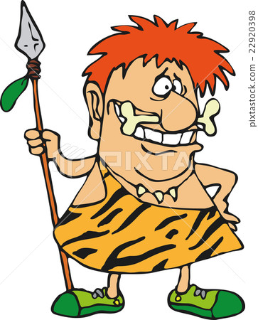 Cute Savage With Orange Hair Stock Illustration 22920398 Pixta