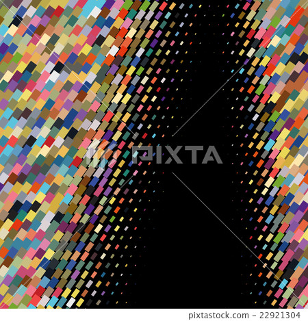 Flat colored ornament with retro halftone styled 22921304