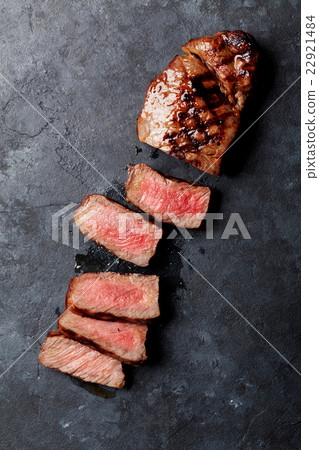 Grilled sliced beef steak Grilled sliced beef steak 22921484