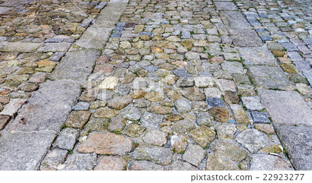 Cobbled road as background. 22923277