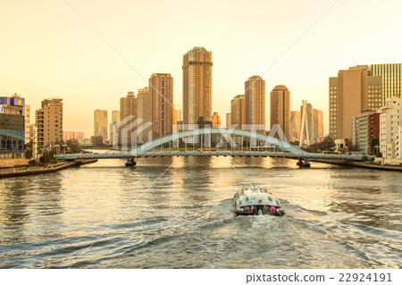 Sumidagawa · Permanent bridge and water bus Sumidagawa · Permanent bridge and water bus 22924191