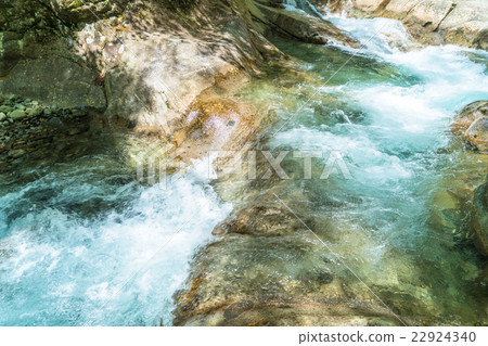 生態形象·森林和清澈的溪流 22924340
