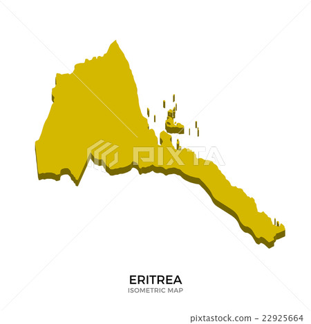 Isometric map of Eritrea detailed vector Isometric map of Eritrea detailed vector 22925664