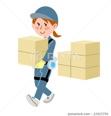 使用助力套裝在工廠工作的婦女 22925793